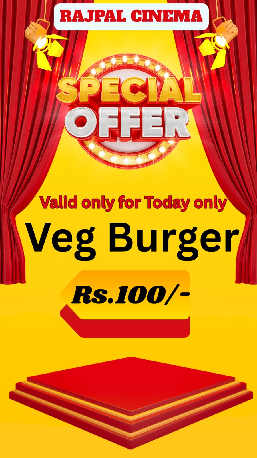 VEG BURGER OFFER offer